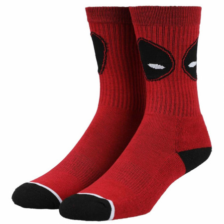 Marvel Deadpool Big Eyes Crew Socks